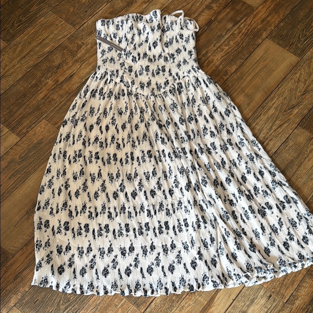 Floral Strapless Dress